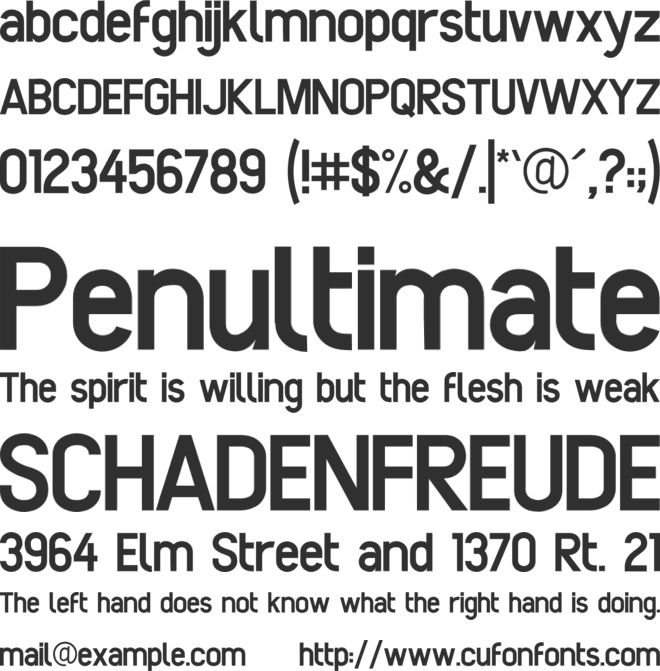 Enteractions font preview