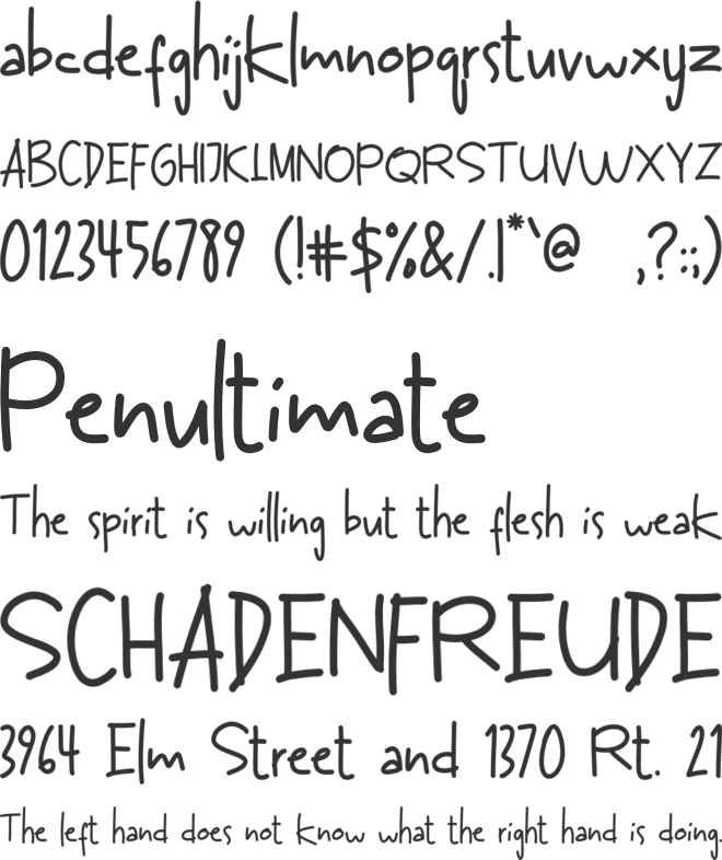 American Karlie font preview