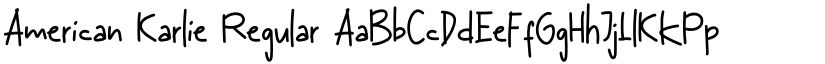 American Karlie Regular font