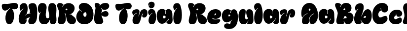 THUROF Trial Regular font