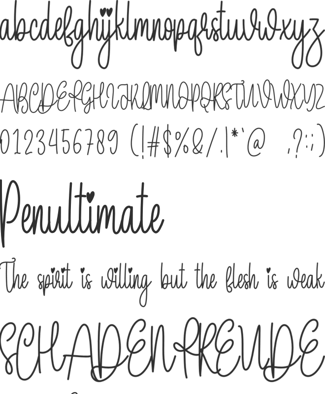 With Farmhouse font preview