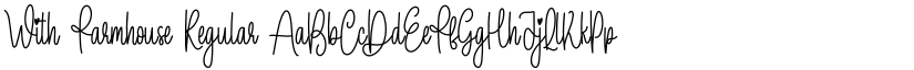 With Farmhouse Regular font