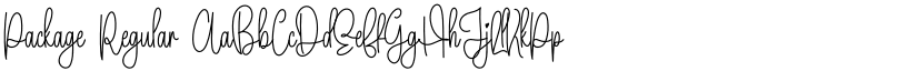 Package Regular font