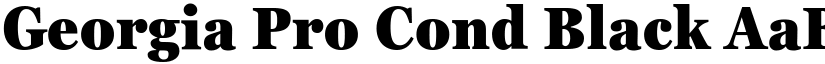 Georgia Pro Cond Black font