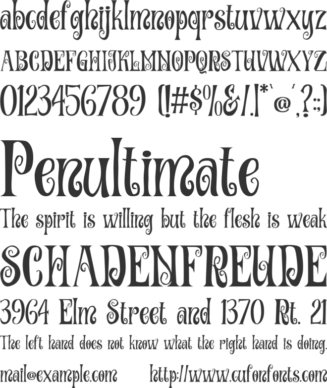 Lemonic Whisper font preview