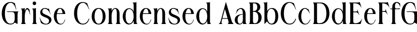 Grise Condensed font