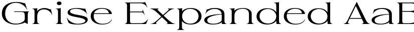 Grise Expanded font