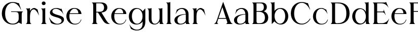 Grise Regular font