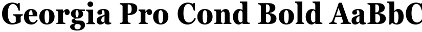 Georgia Pro Cond Bold font