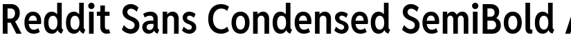 Reddit Sans Condensed SemiBold font