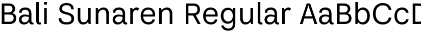 Bali Sunaren Regular font