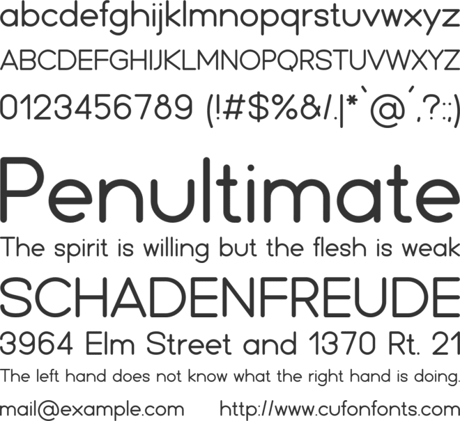 Friend font preview