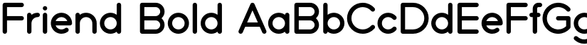 Friend Bold font