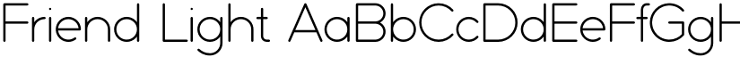 Friend Light font