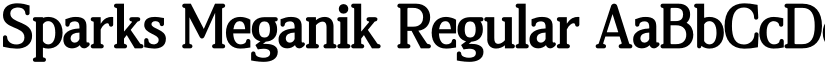Sparks Meganik Regular font