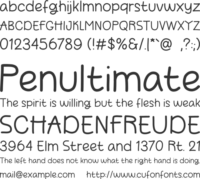 Sunday Donuts font preview