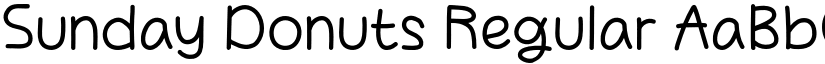 Sunday Donuts Regular font
