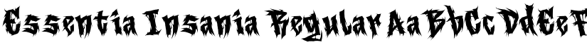 Essentia Insania Regular font
