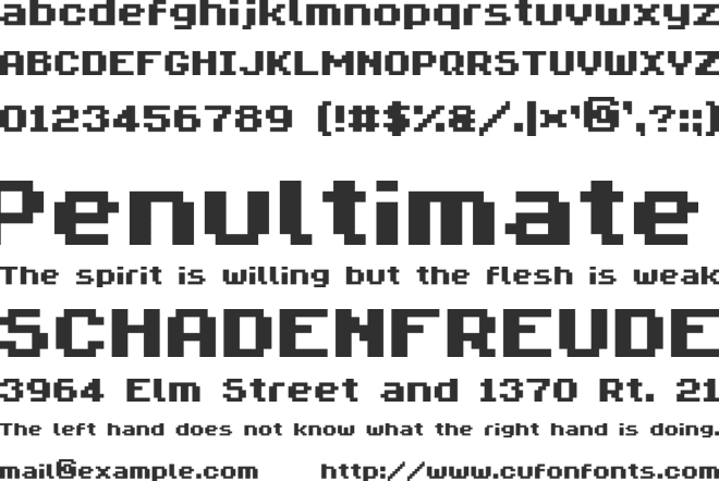 ByteBounce font preview