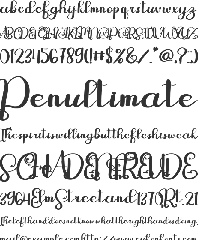 Batavian font preview