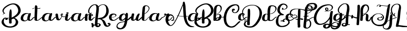 Batavian Regular font