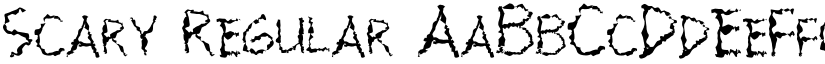 Scary Regular font