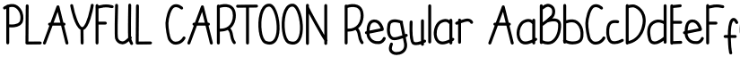 PLAYFUL CARTOON Regular font