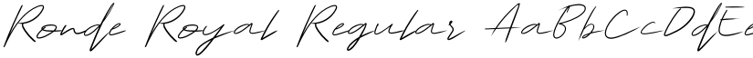 Ronde Royal Regular font