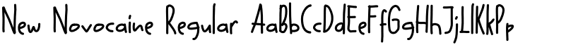New Novocaine Regular font