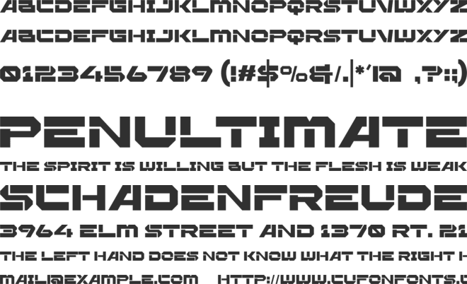 Gober font preview