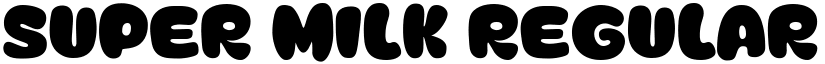 Super Milk Regular font