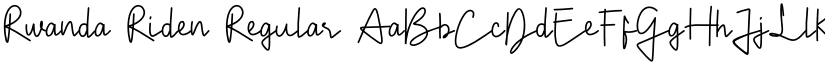 Rwanda Riden Regular font
