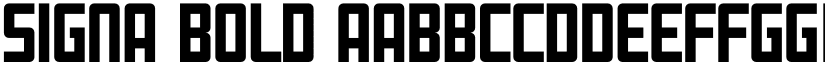SIGNA Bold font