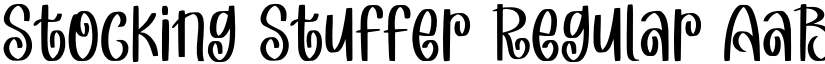 Stocking Stuffer Regular font