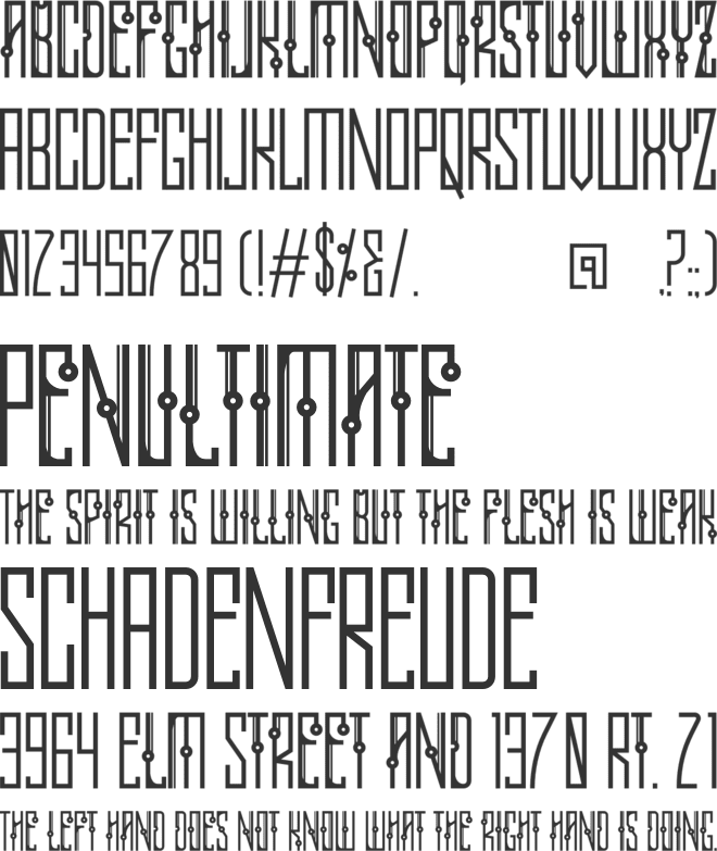 CONDENSON font preview