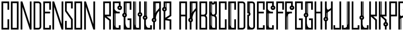 CONDENSON Regular font