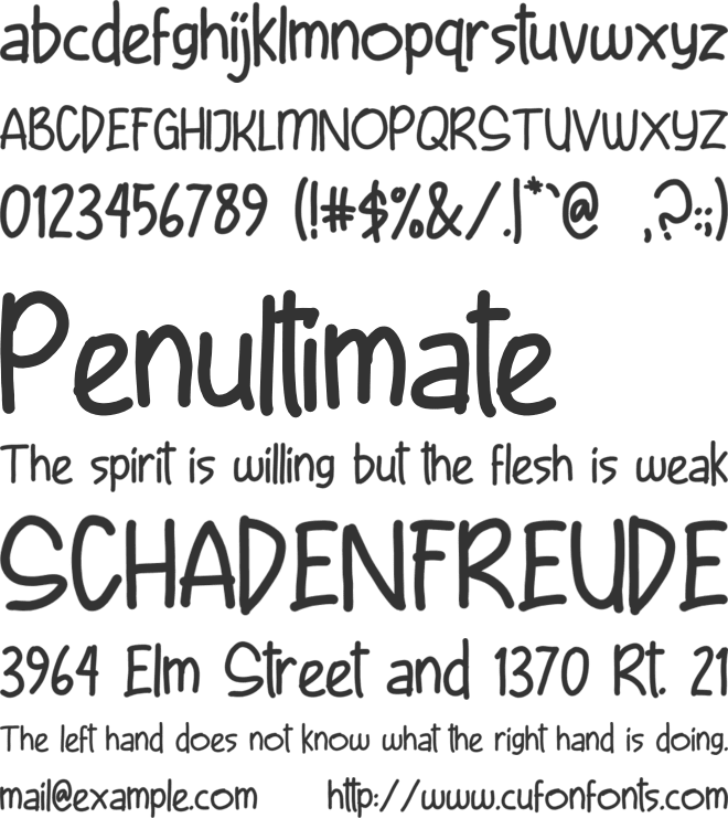 Smart Sandiage font preview