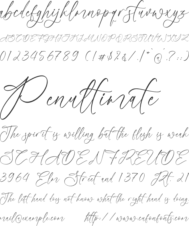 Auttolyn Hemilga font preview