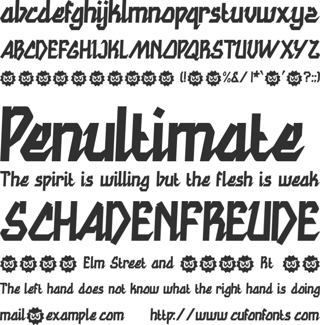 WTF Bokytime font preview
