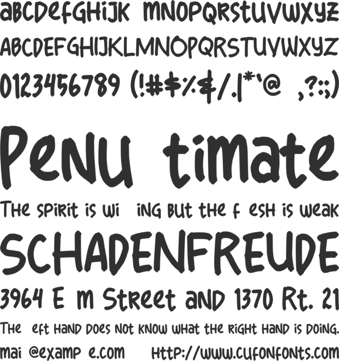 Extra Order font preview