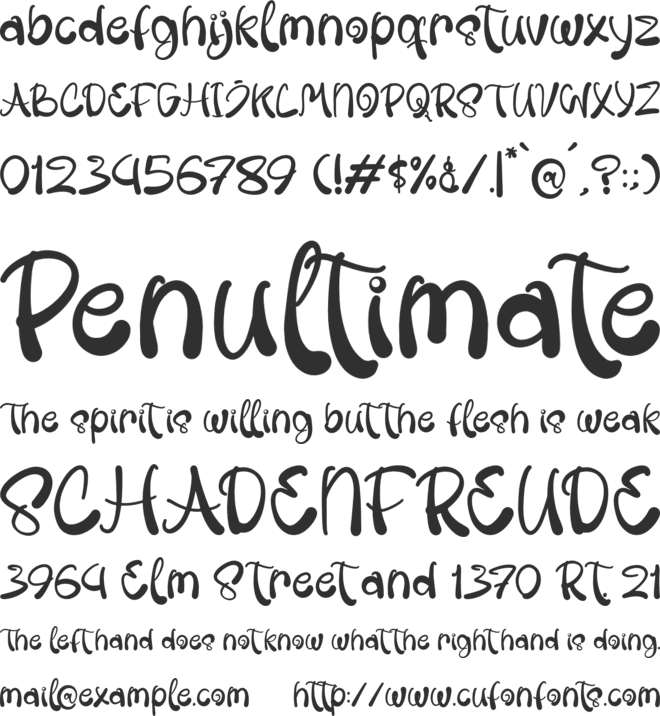 Rubickle font preview
