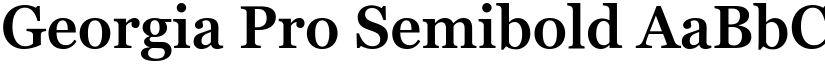 Georgia Pro Semibold font