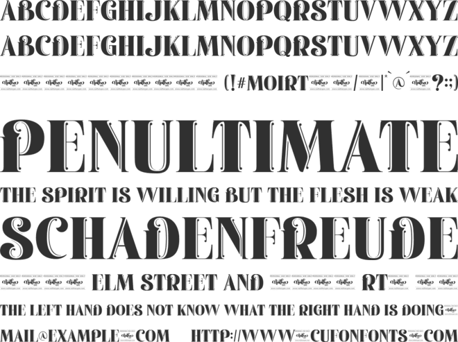 Moirt Personal Use font preview