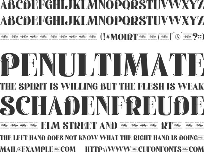 Moirt Personal Use font preview
