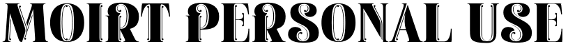 Moirt Personal Use Regular font