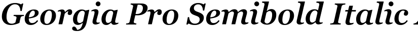Georgia Pro Semibold Italic font