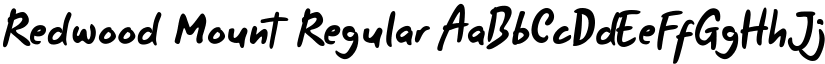 Redwood Mount Regular font