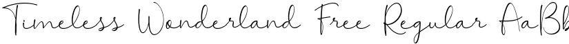 Timeless Wonderland Free Regular font