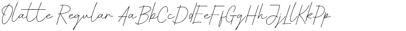 Olatte Regular font