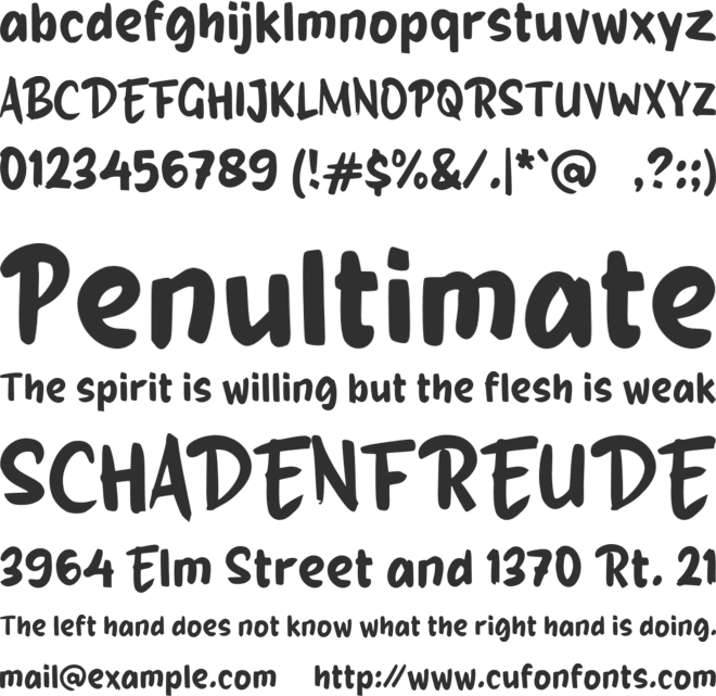 i Istime font preview